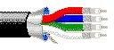 Broadcast Audio / Video Cables 28 Belden 1521A RGB Video, Mini #30-4 Coax Stranded TC, CL2