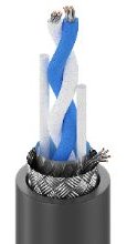 Broadcast Audio / Video Cables 56 Belden 1696A Digital Audio Cable, 1 Pr #22, Str TC, Foil + Braid, PVC Jkt