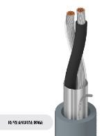 Broadcast Audio / Video Cables 31 Belden 1883A Line Level Audio Cable, 1 Pr #24 Str TC, O/A Foil, PVC Jkt,