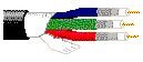 Broadcast Audio / Video Cables 8 Belden 7710A VideoFLEX® Snake, RG6, #18-3 Coax, CMR
