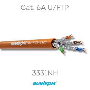 PoE, PoE+ Kablo, Konnektör, Cihazlar 6 BLANKOM 3331NH Cat 6A 23/1 AWG U/FTP FR-LSNH Ethernet kablosu; uygulamalar arasında PoE / PoE+