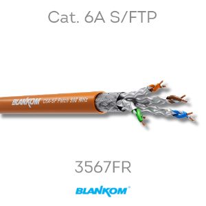10 Gigabit Ethernet (10 GbE, 10 GigE) structured cabling 4 BLANKOM 3567FR Cat 6A 26/7 AWG S/FTP FR-PVC Ethernet cable