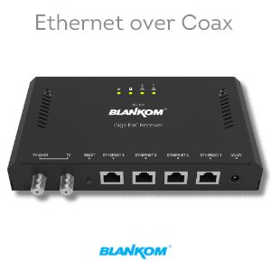 PoE, PoE+ Kablo, Konnektör, Cihazlar 4 BLANKOM BES-101 / BES-102 / BES-104 G.hn koaksiyel üzerinden Ethernet sistem alıcısı