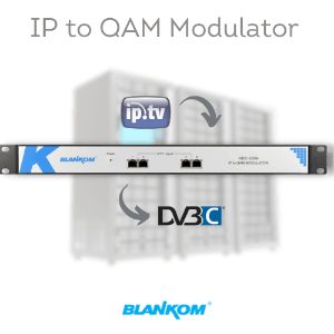 SMATV, Satellite TV, Cable TV 5 BLANKOM HDC-5004 IP to QAM modulator (Edge QAM)
