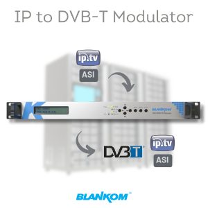 SMATV, Satellite TV, Cable TV 7 BLANKOM HDC-5008T IP to DVB-T (COFDM) modulator