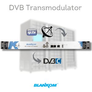 SMATV, Cable TV, MATV Distribution 5 BLANKOM HDC-7024A DVB transmodulator with DVB-S2 input, 24 tuners