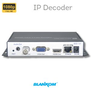 IPTV, Web TV (OTT), Video-over-IP, Live Streaming 40 BLANKOM HDD-264 IP decoder with mosaic viewer