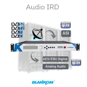 Broadcasting Products 17 BLANKOM IRA-3000 Audio IRD: professional audio receiver and decoder