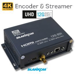 Encoders, Multiplexers for Broadcasters 2 BLANKOM SHDE-400 4K 60 fps 12G-SDI and HDMI to IP encoder and streamer