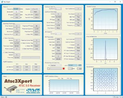 Video Test and Measurement 29 DekTec Atsc3Xpert ATSC 3.0 reception and analysis software screenshot