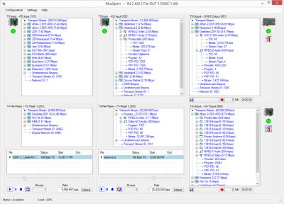 MPEG Stream Analyzer, DVB Analyzer, SD Analyzer 13 DEKTEC MuxXpert