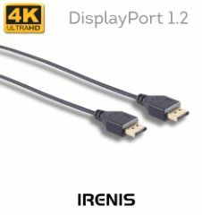 Irenis 39 IRENIS DP12-2000 DisplayPort 1.2 Cable, 4K, Thin and Flexible