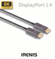 Irenis 34 IRENIS DP14-4000 Active DisplayPort 1.4 (AOC) Cable, 8K, up to 100 meter length