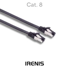 RJ45 Patch Cords 4 IRENIS CAT8-3000 Cat.8.1 FTP Patch Cord with Flat Cable