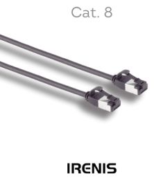 RJ45 Patch Cords 5 IRENIS CAT8-4000 Cat.8.1 FTP Patch Cord with Slim Type Cable