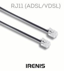 Irenis 47 IRENIS RJ11-1000 RJ11 ADSL/VDSL Phone Line Cable