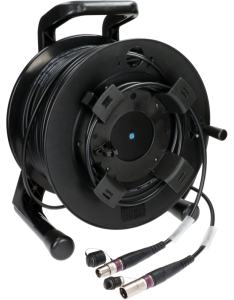 Makaralı Seyyar Fiber Optik Kablolar 31 KLOTZ makaralı seyyar fiber optik kablo, robust SMPTE 311M camera connection cable (CAM-PMFXD)
