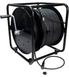 Makaralı Seyyar Fiber Optik Kablolar 33 KLOTZ makaralı seyyar fiber optik kablo, robust SMPTE camera connection cable on drum (CAM-PUUD)