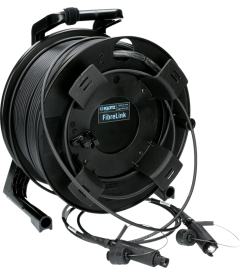 Makaralı Seyyar Fiber Optik Kablolar 4 KLOTZ makaralı seyyar fiber optik kablo, SmartBeam QUAD cable drum (F4UM11G)