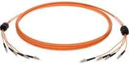 Fiber Optik Patch Cord 44 KLOTZ 4x LC breakout kablo, 50/125 OM3 (FO4BMMM)