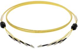 Fiber Optik Patch Cord 45 KLOTZ 4x LC breakout kablo, 9/125 OS2 (FO4BSMM)