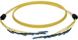 Fiber Optik Patch Cord 47 KLOTZ 8x LC breakout kablo, 9/125 OS2 (FO8BSMM)