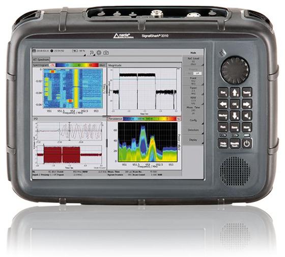 NARDA SignalShark 3310 el tipi gerçek zamanlı spektrum analizörü ve yön bulma alıcısı, 8 kHz – 8 GHz NARDA SignalShark enterferans ve yön analizörü