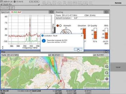 Radio Monitoring and Localization 21 NARDA SignalShark NSL Remote DF: multi-station localization over a network