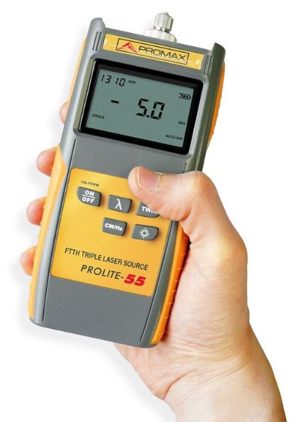 Fiber Optic Test and Measurement 3 PROMAX PROLITE-55 economical triple laser light source