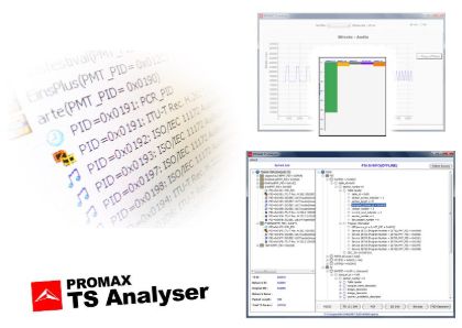 Video Test and Measurement 35 PROMAX TSAnalyser free transport stream analysis software screenshot