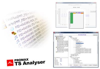 TV, Cable and Satellite Spectrum Analyzers 38 PROMAX TSAnalyser free MPEG-2 transport stream analysis software