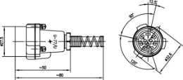 RF Connectors & Cable Assemblies 42 Telegärtner LF Connectors 10-pin according to MIL-C-10544
