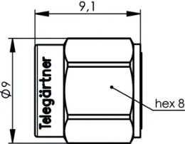 Telegärtner SMA RF konnektör