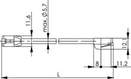 RJ45 Patch Cords 35 Telegärtner Cat.5e - Wiring 1:1 - F/UTP (LSZH) - short boot 100008066