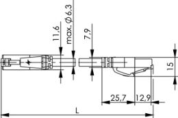 RJ45 Patch Cords 22 Telegärtner Cat.6A - Wiring 1:1 - U/UTP (LSZH) - unshielded 100008076