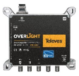 TV & Satellite-TV Distribution over Fiber Optics 56 Televes 237545 Overlight WideBand Optical Receiver with 1 SAT+TERR input and 1 WB output + 1 TERR output, OLC integrated