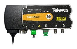 TV & Satellite-TV Distribution over Fiber Optics 35 Televes 238001 FiberKom mini-optical node equipped with Return Path transmitter and OLC technology (2 fibers) 1200...1600 nm, Return: 1310 nm, Po 3 dBm
