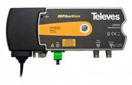 TV & Satellite-TV Distribution over Fiber Optics 36 Televes 238005 FiberKom mini-optical node equipped with Return Path transmitter and OLC technology (1 fiber) 1550 nm, Return: 1610 nm, Po 3 dBm